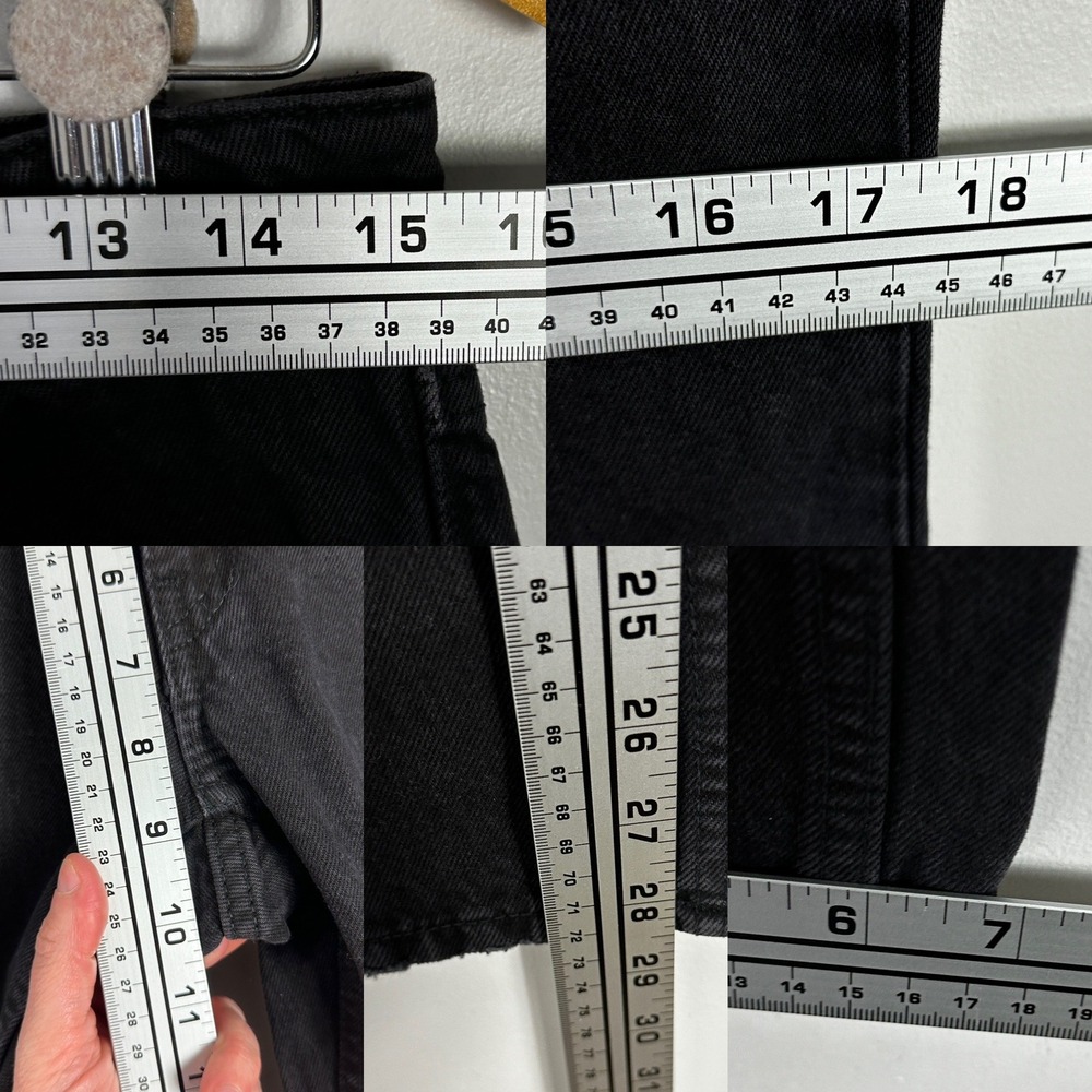 REDONE 70 Straight Jeans Washed Black Womens Size 26 Denim Minimal Casual Cotton - Picture 14 of 15